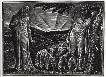 Thenot ermahnt Colinet, Illustration aus Dr. Thorntons 
